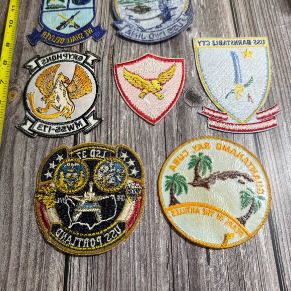 7 US Military Patches Varied: USS Iwo Jima, Portland, Saginaw, Barnstable+ READ - Picture 8 of 8